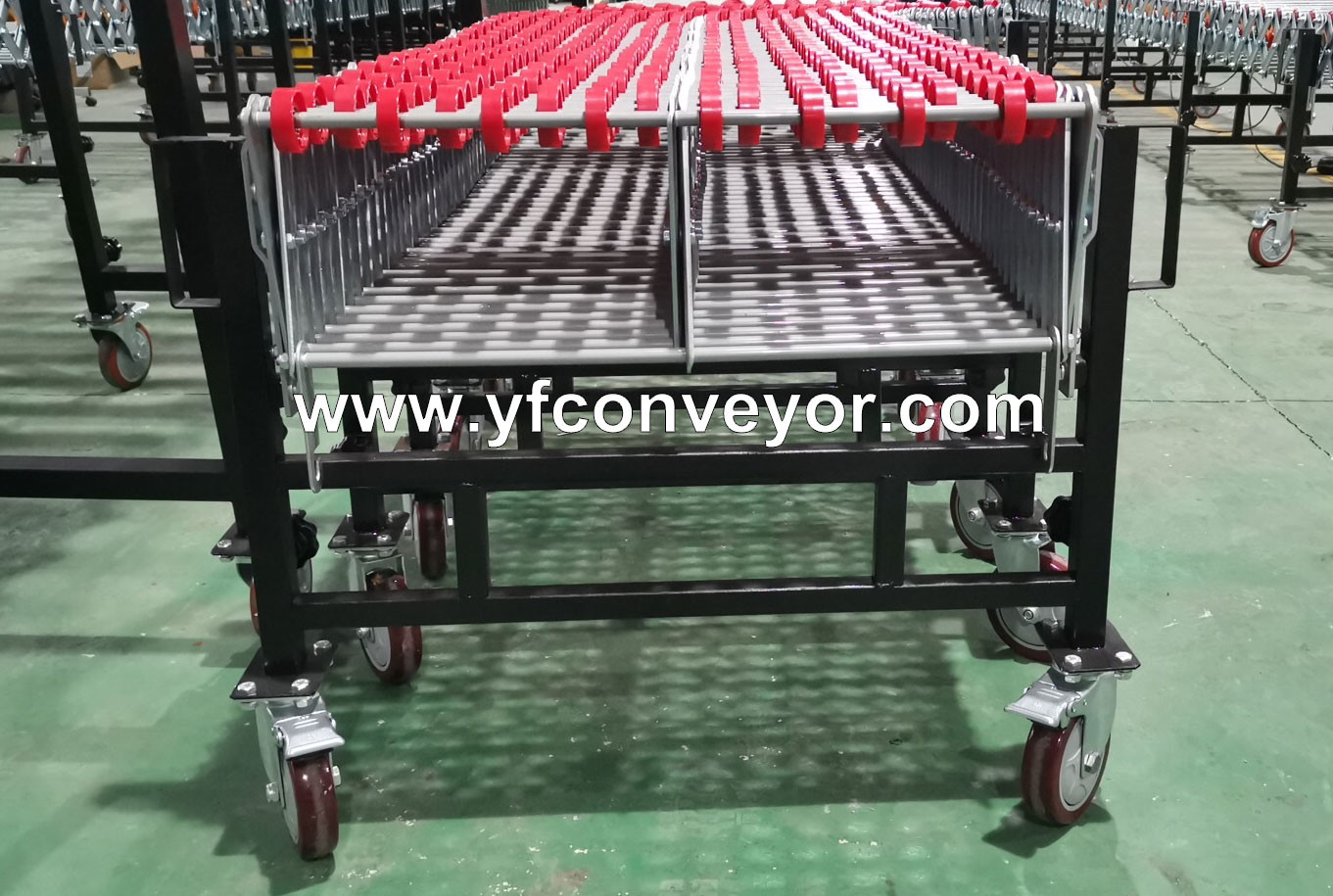Durable ABS Skate wheel Conveyor,Gravity Flexible Conveyor