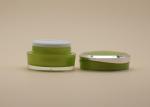 Luxury Green Plastic Cream Jars Leak Proof Reliable Stable Performance