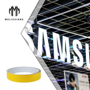 China Yellow Color 0.8mm Thickness High Quality Aluminum Trim Cap For Outdoor Advertising wholesale