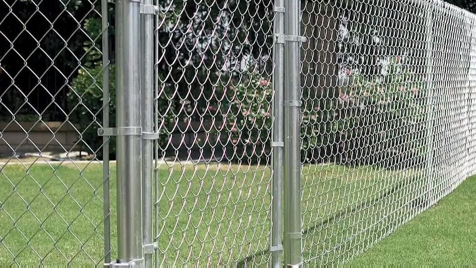 1.8mx10x50mmx50mm2.5mm, 29kg galvanized chain link fence slats Panels from ". Victoria "