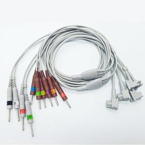 China 10 Leads HP EKG Cables DIN Buttom For ECG Electrode wholesale