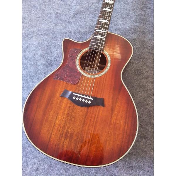 Custom Wholesales KOA body acoustic guitar KOA electric acoustic guitar Free Shipping Sunset finish KOA acoustic