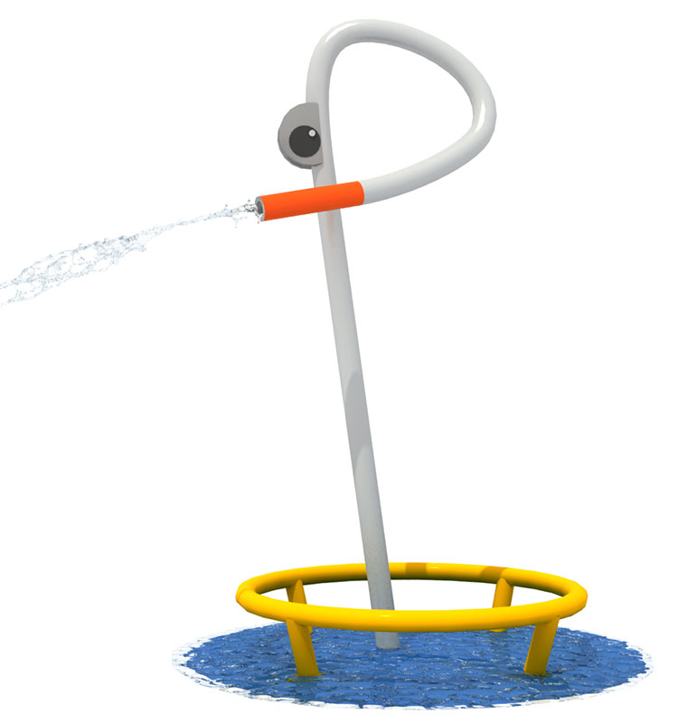 Landscape Fountain Water Park Playground Equipment Abstract Swan Water Column
