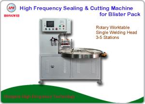 China HF Welding Rotary Blister Packing Machine 27.12 MHz For Double Plastic Film Welding wholesale