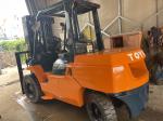 Used Toyota 7FD50 5 Ton Forklift 3 Sections Mast Max Lifting Height 4500mm
