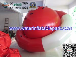 China 0.9mm PVC Tarpaulin Inflatable Peg-top / Red White Inflatable Saturn Rocker wholesale