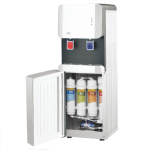 China Freestanding POU Water Cooler , White Reverse Osmosis Hot Cold Water Dispenser wholesale