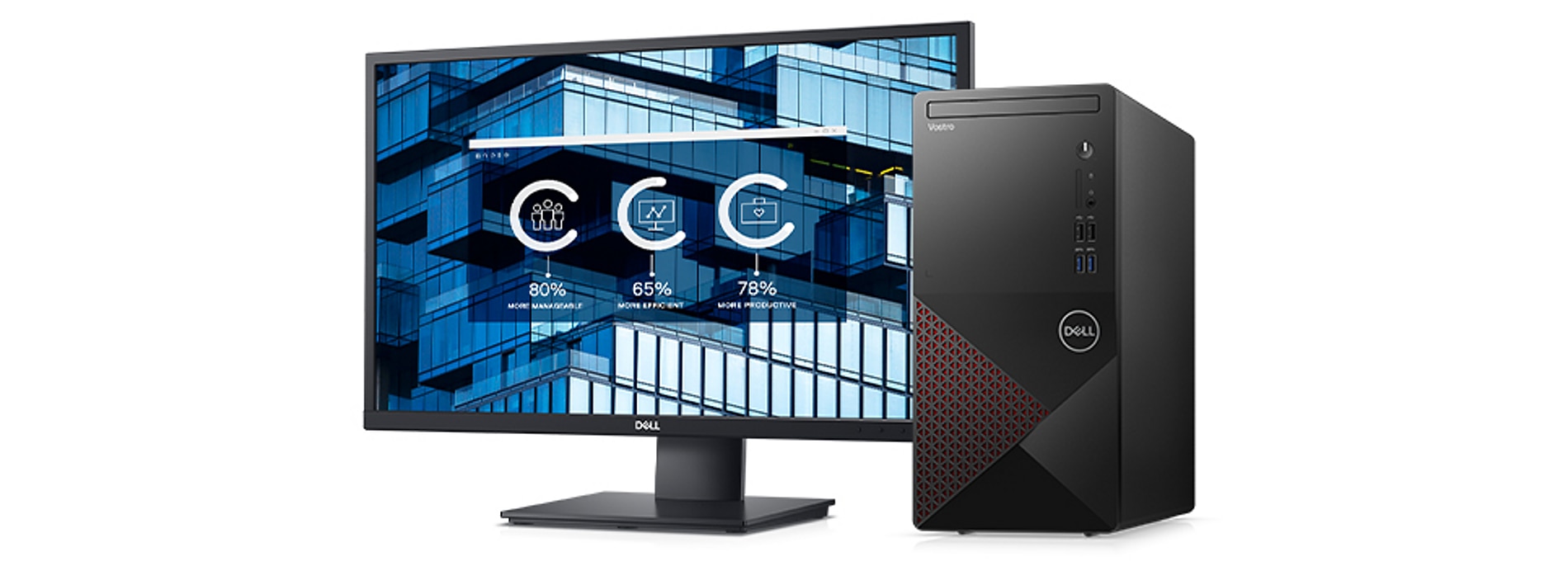 Dell Vostro Desktop 3890 Core i5 Intel Processor Core i7 10700 Memory 8G RAM 1T PC Computer