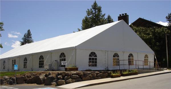 Semi Permanent Anti UV Event Marquee Tent , White Outdoor Tent 300 Seats Event