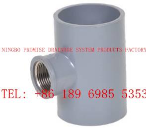 China Copper thread tee PVC-U UPVC Cement Type Fittings wholesale