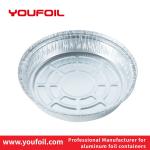 Round Shape Aluminium Foil Container Odorless Food Packaging