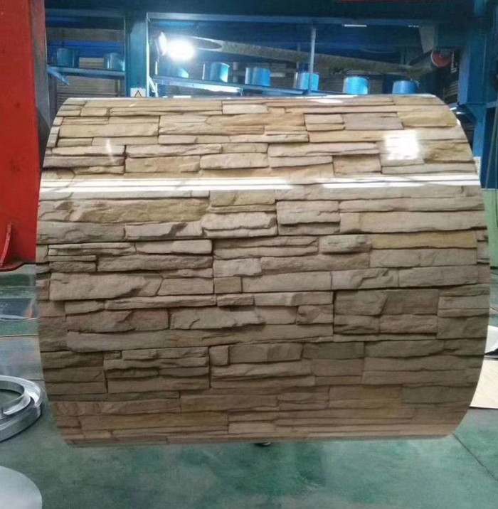 PPGI Prepainted Galvanized Steel Coils 1000 -1500mm Wood Pattern