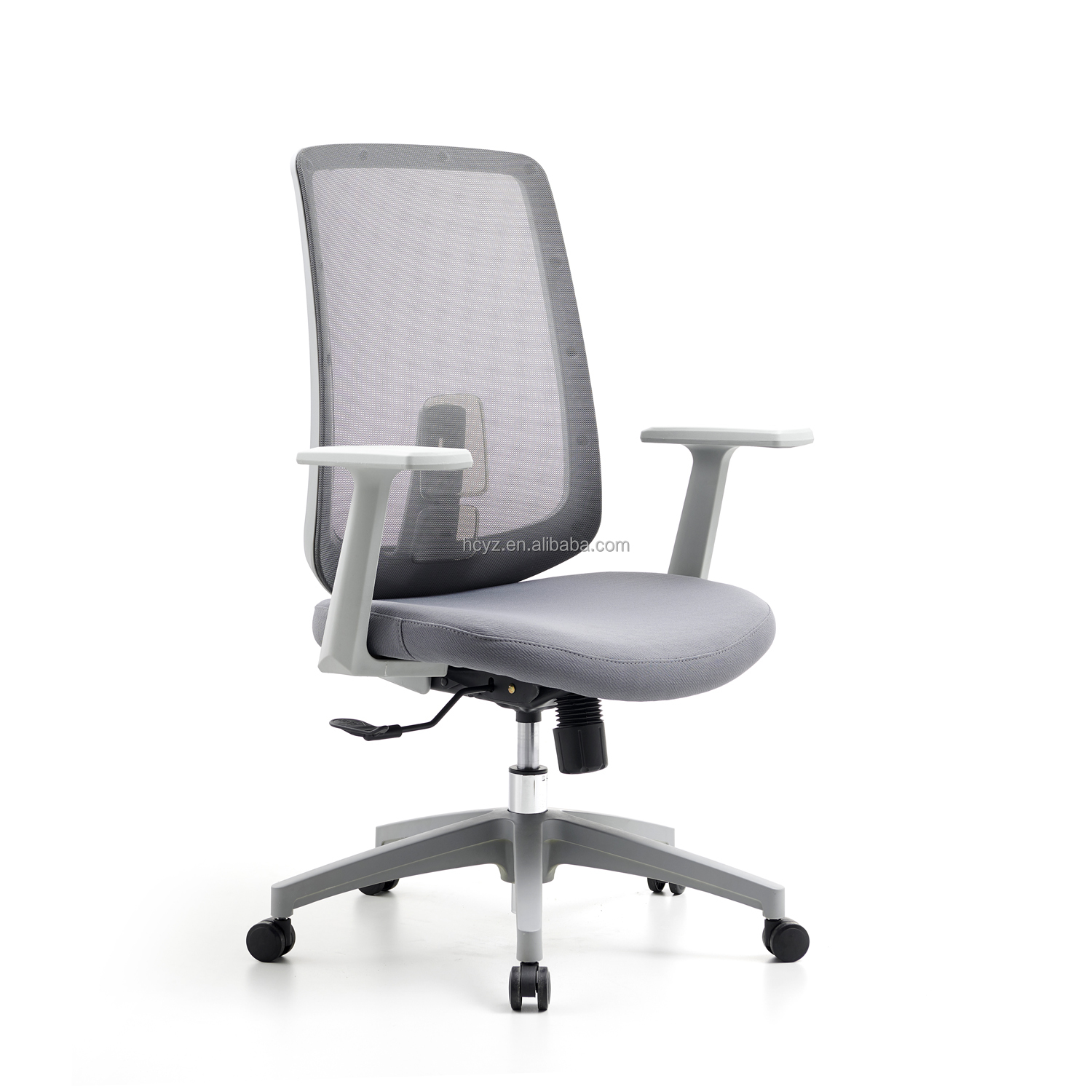M-062B Mid back gray swivel mesh chair ergonomic executive high back office chair