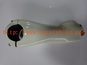 China ST-NT-CC10 transportation bicycle parts full carbon stem fiber stem in white wholesale