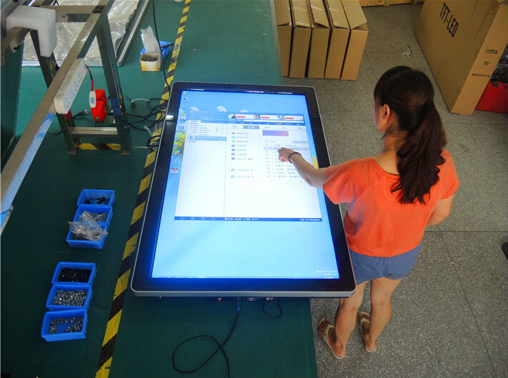 50" 49" inch TFT LED alone stand interactive self-service terminal PC kiosk