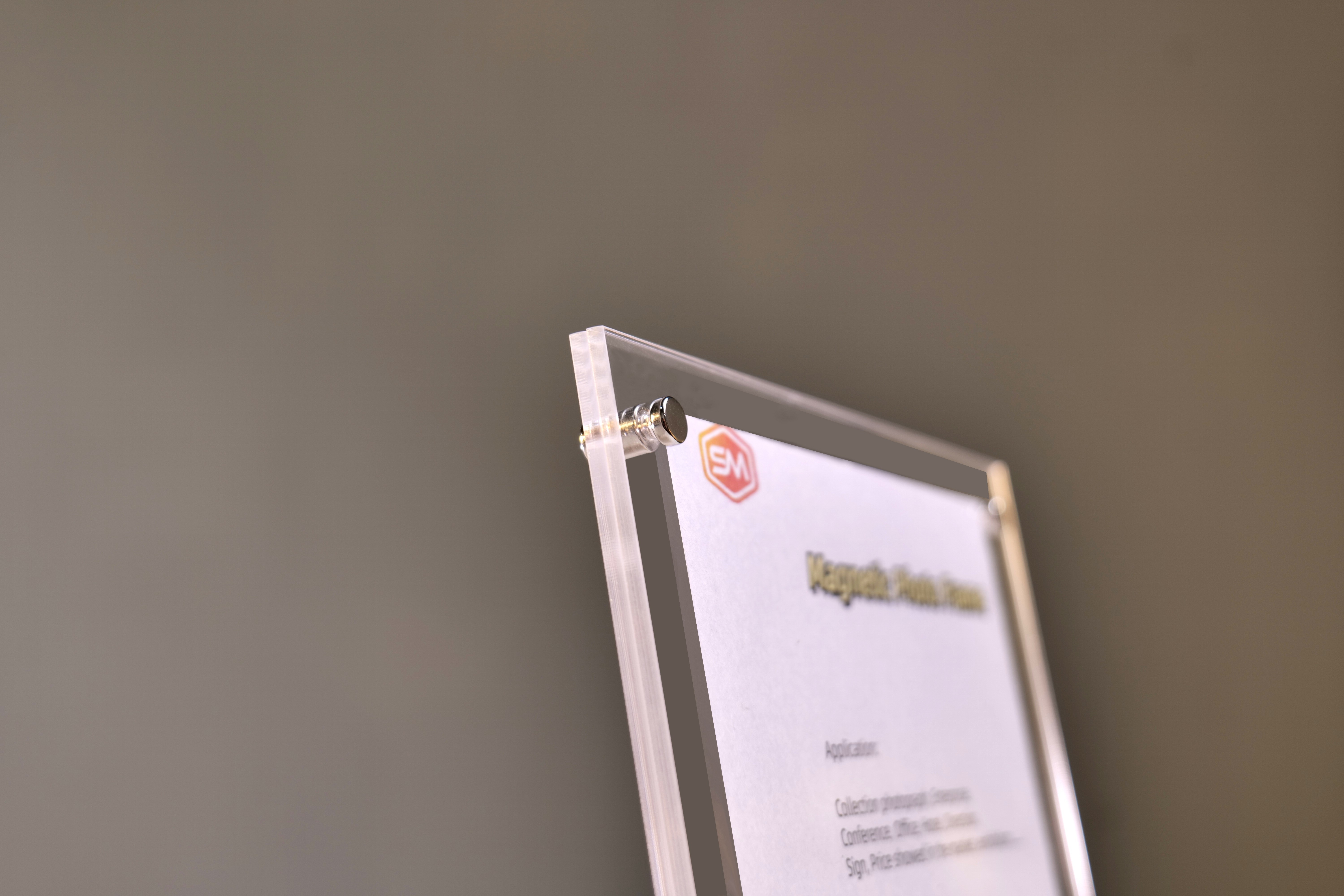 A6 Clear Acrylic Photo Frame With Stand Desk Picture Frame