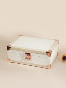 China Luxury Jewelry Display Box With Mirror , Multifunction Jewelry Box For Women wholesale