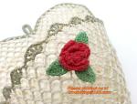 Handmade Craft Stiffened Cotton Crochet Home Decorative Candy Basket Baby Photo