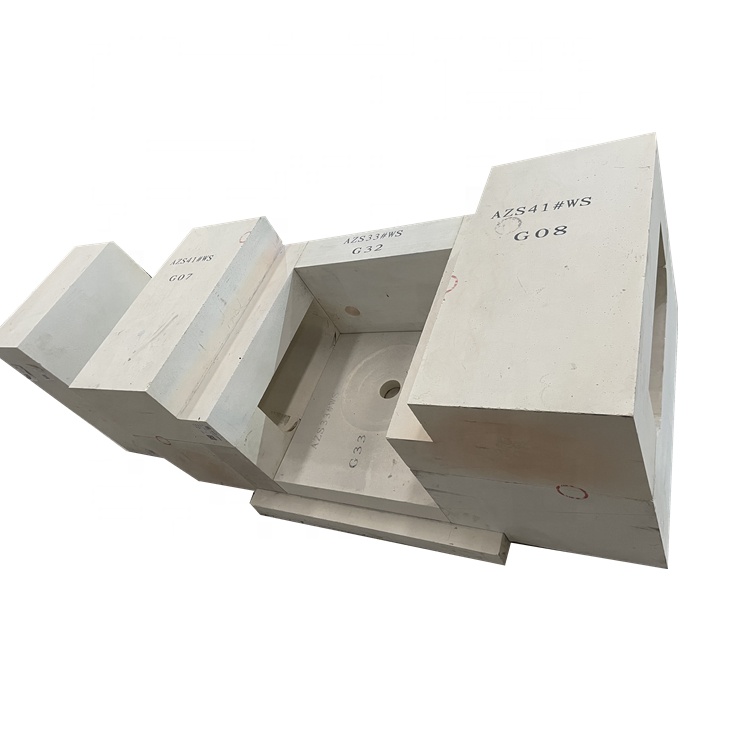 Glass Kiln Fused Azs Refractory Brick with 36% Electrocast Zirconium Corundum Bricks