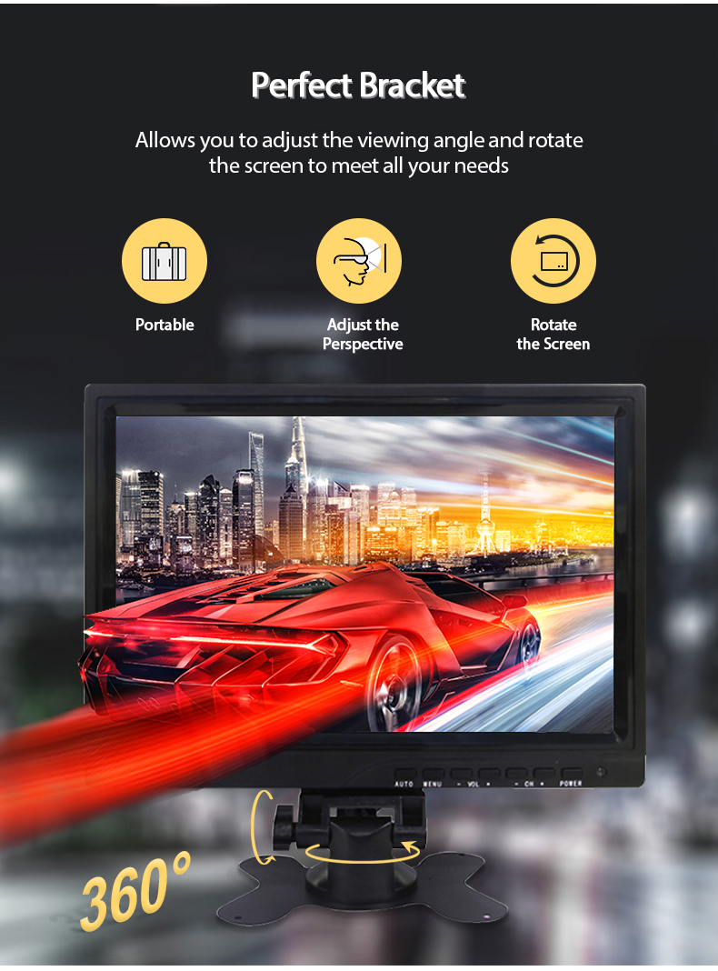 Hopestar 10.1 Inch Touch Screen Monitor Wall Mount 1280X800 Capacitive