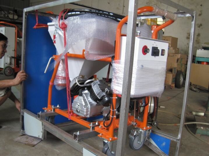 4HP Cement Mortar Plastering Machine Smooth Surface Finishing Without Delay