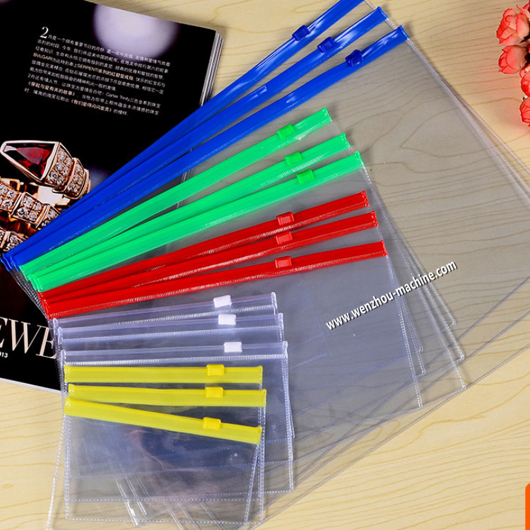 Automatic High Frequency PVC Zipper Bag with Pocket Making Machine