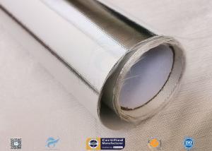 China Heat Insulation 0.43mm Thick Aluminium Foil Coated Fiberglass Fabric wholesale