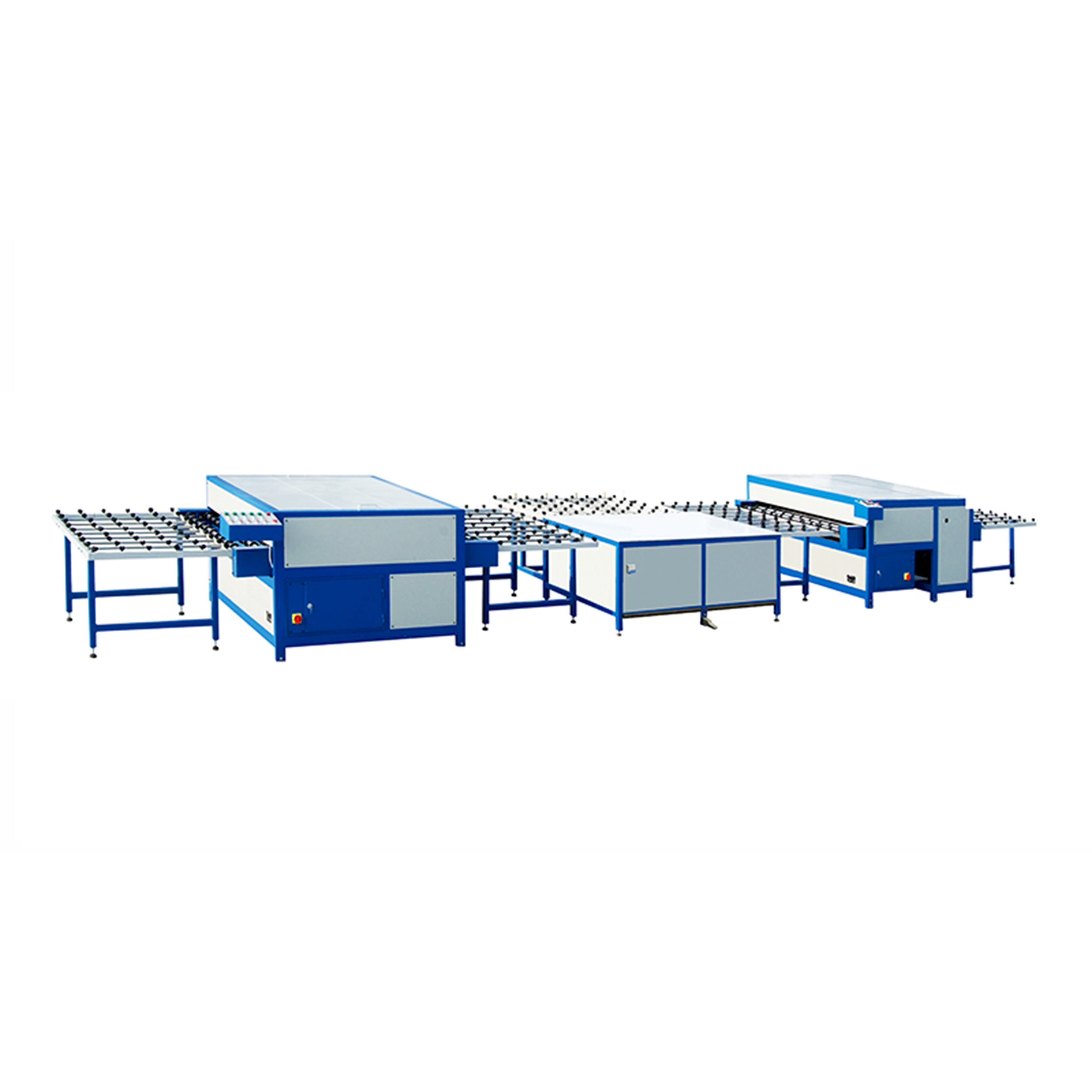 Horizontal glass production line