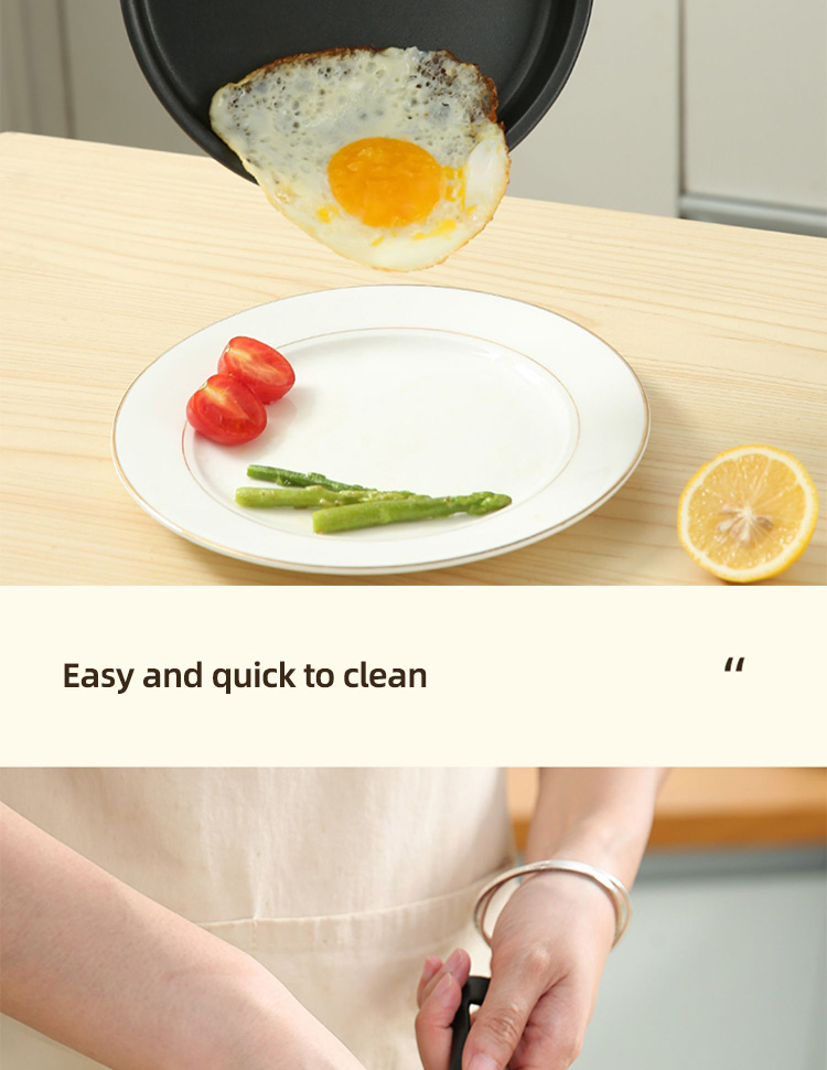 High Quality Gas Stove Iron Flat Bottom Pan Mini Fry Pans Nonstick Frying Pans For Cooking