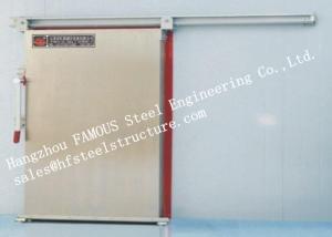 China Automatic Insulated Industrial Heavy Metal Sliding Door For Cold Room Storage wholesale
