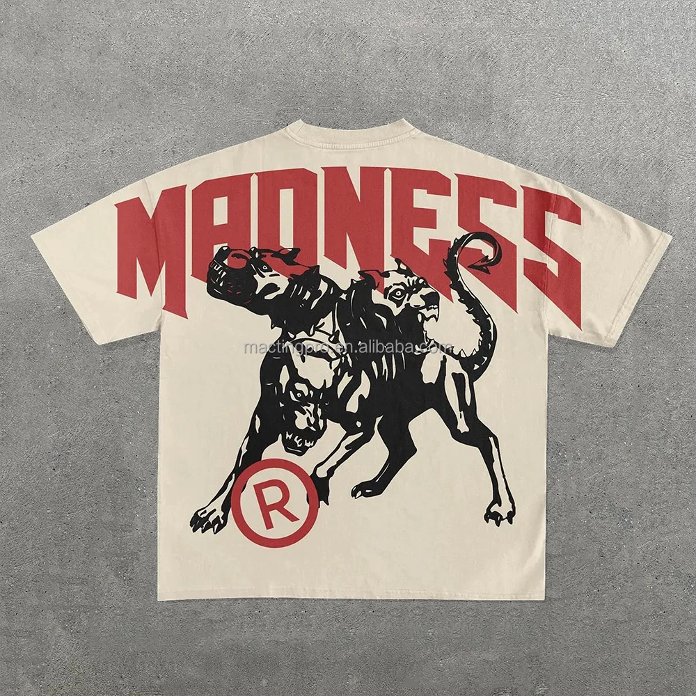 1000 Hip Hop Oversized Drop Shoulder Graphic Tees Dtg Print Screen Printing T-shirt Custom