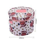 Outdoor Travel Beauty Storage Round Polyester Waterproof Makeup Wash Bag