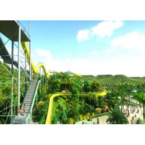 China Commercial Fiberglass Custom Water Slides Adult Stimulating High Speed Slide wholesale