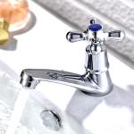 Zinc Stylish Bathroom Single Cold Water Basin Taps In Chrome