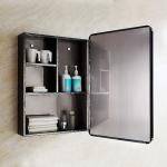 Luxury Silver Stainless Steel Bathroom Vanity Easy To Clean