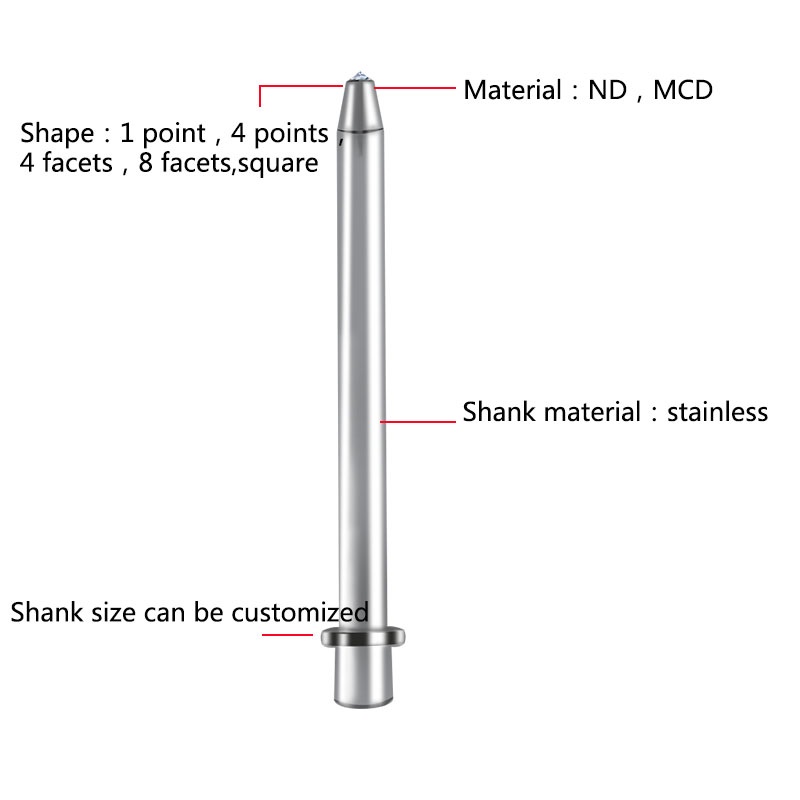1 Point 3mm Diamond Background Tool Dull Pin