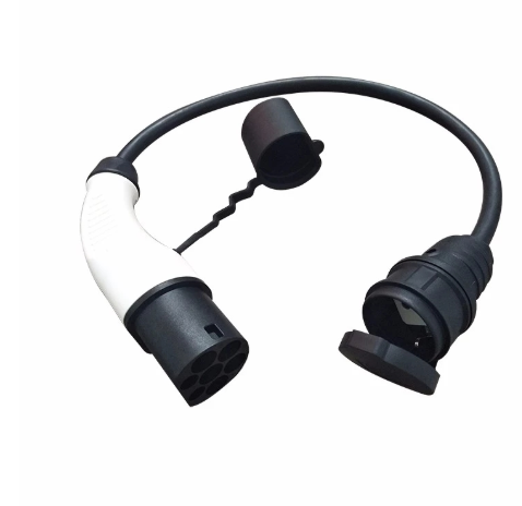 16A EV Charging Adapter Type 2 Male Plug To Schuko Socket EV Wiring Harness