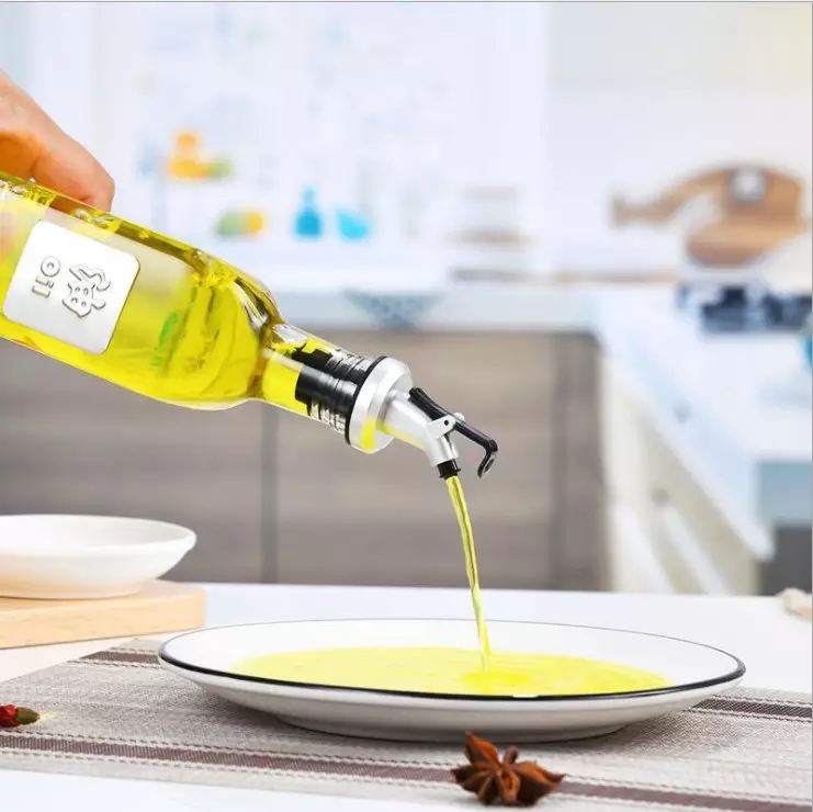 Custom Glass Bottle 650ml 330 Clear Glass Olive Oil Dispenser Bottle with Cap Olive Oil