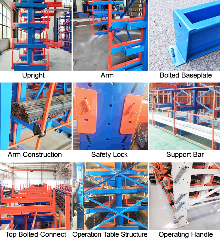 Manual Drive Telescopic Cantilever Rack