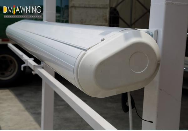 Motorized retractable Outdoor Full Cassette Folding Arm Awning