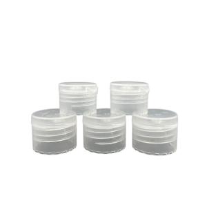 China Rigid Plastic Disc Top Flip Cap Screw 20/410 Ribbed / Smooth Finishing wholesale
