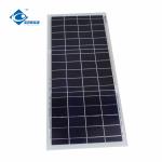 New Arrival 15W Customizable Glass Solar Panels ZW-15W-6V Glass Laminated Solar