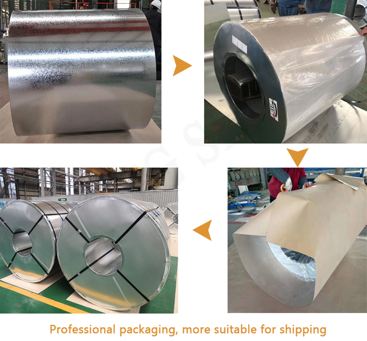 Galvanized Coated Steel Sheet In Roll gi coil Thickness 0.12-6mm With Galvanized Coating From Source