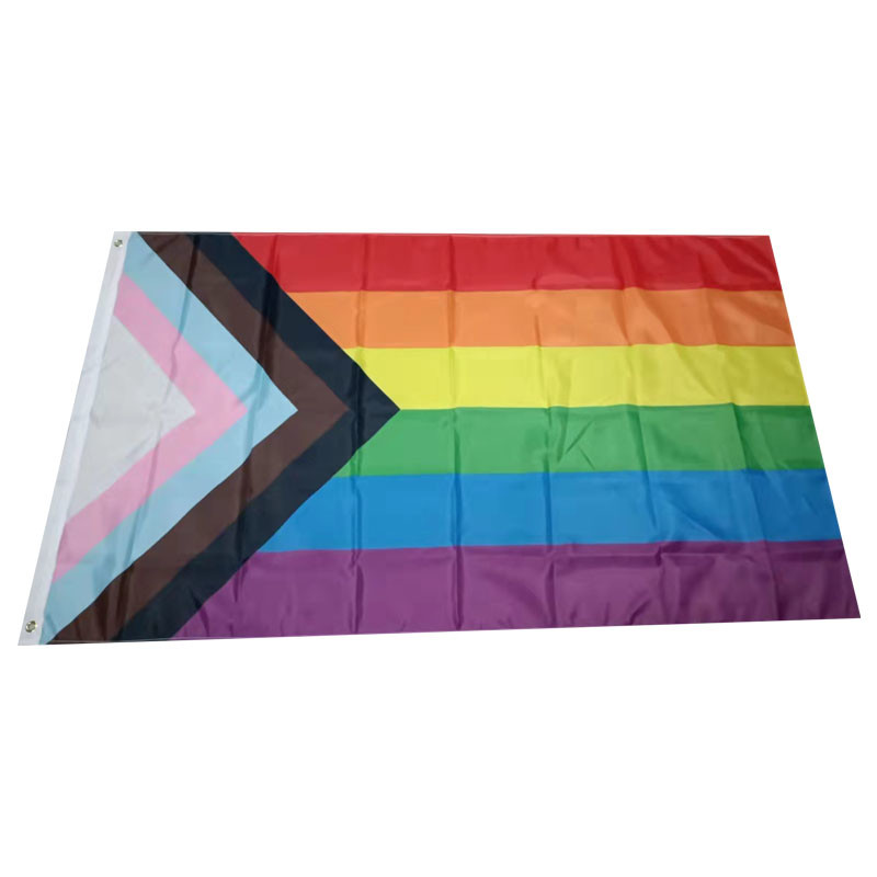 Triangle Square Rectangle LGBT Flag 100 Polyester Material For Outdoor
