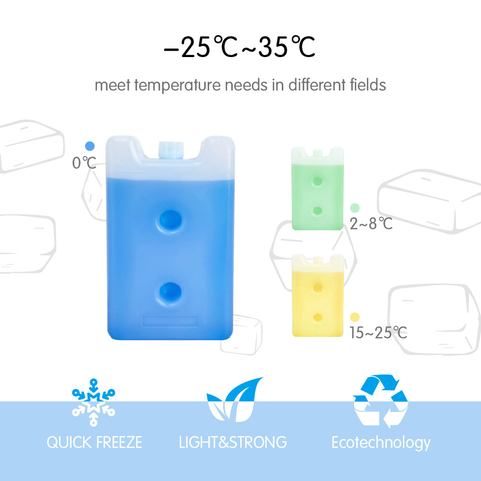 -25℃ Reusable Temperature Control PCM Ice Pack Keep Frozen Storage Condition