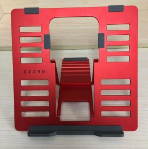 China Red SGS 4mm Lightweight Portable Metal Laptop Stand Ipad Reading Stand wholesale