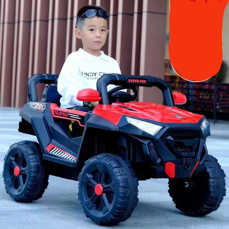 Children's Electric Four-Wheel Off-Road Vehicle with Four-Wheel Drive and PVC Plastic