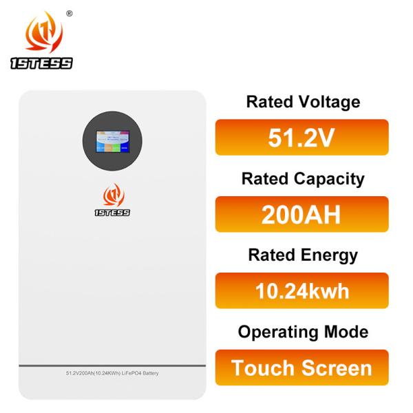 51.2V 200Ah 10.24kwh Solar Home Energy Storage Battery System With Long-Cycle