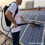Material Nylon Yarn Rolling Brush Backpack for Cleaning Photovoltaic Farms and