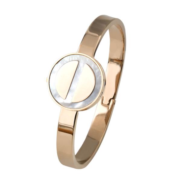 OEM high quality Charm fashion rose gold metal stainless steel bracelet for